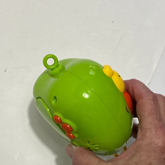 Vintage Green Apple Shaped Musical Wind-Up Toy Mobile Piece Nursery WORKS - Picture 8 of 9